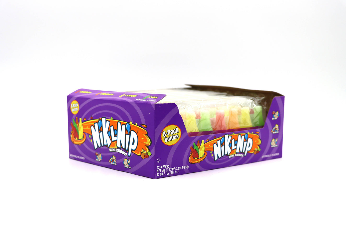 Grandpa Joe's Candy Shop - Nik-L-Nips Original Wax Bottle 8-pack