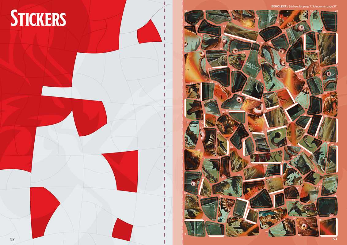 Simon & Schuster - Dungeons & Dragons Sticker Art Puzzles by Steve Behling