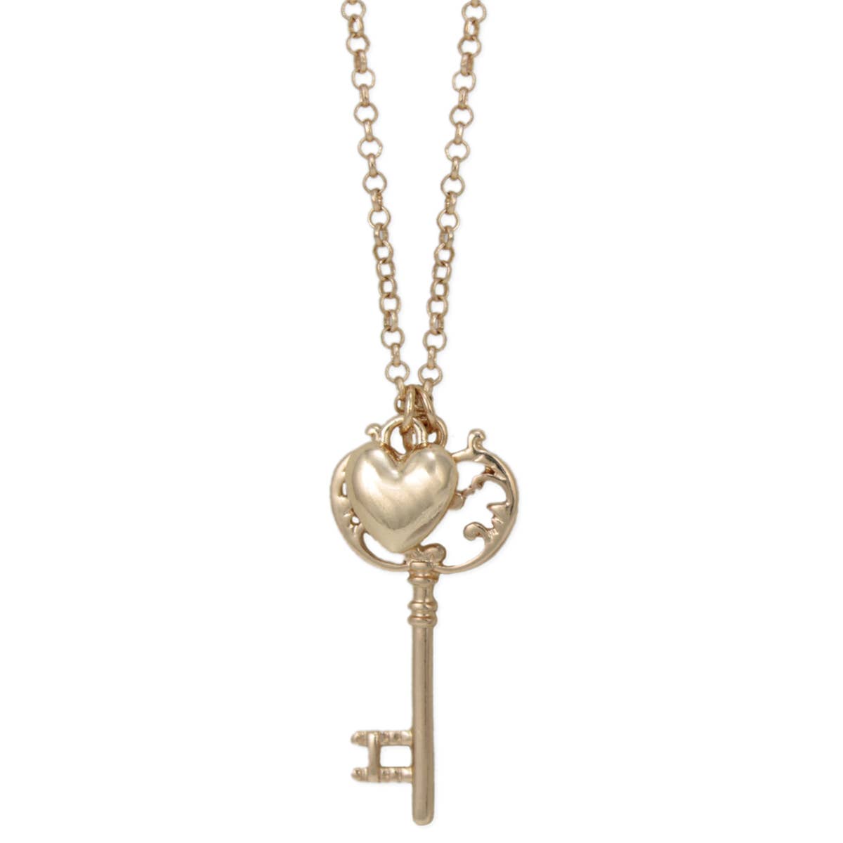 ZAD - Vintage Key to your Heart Gold Necklace