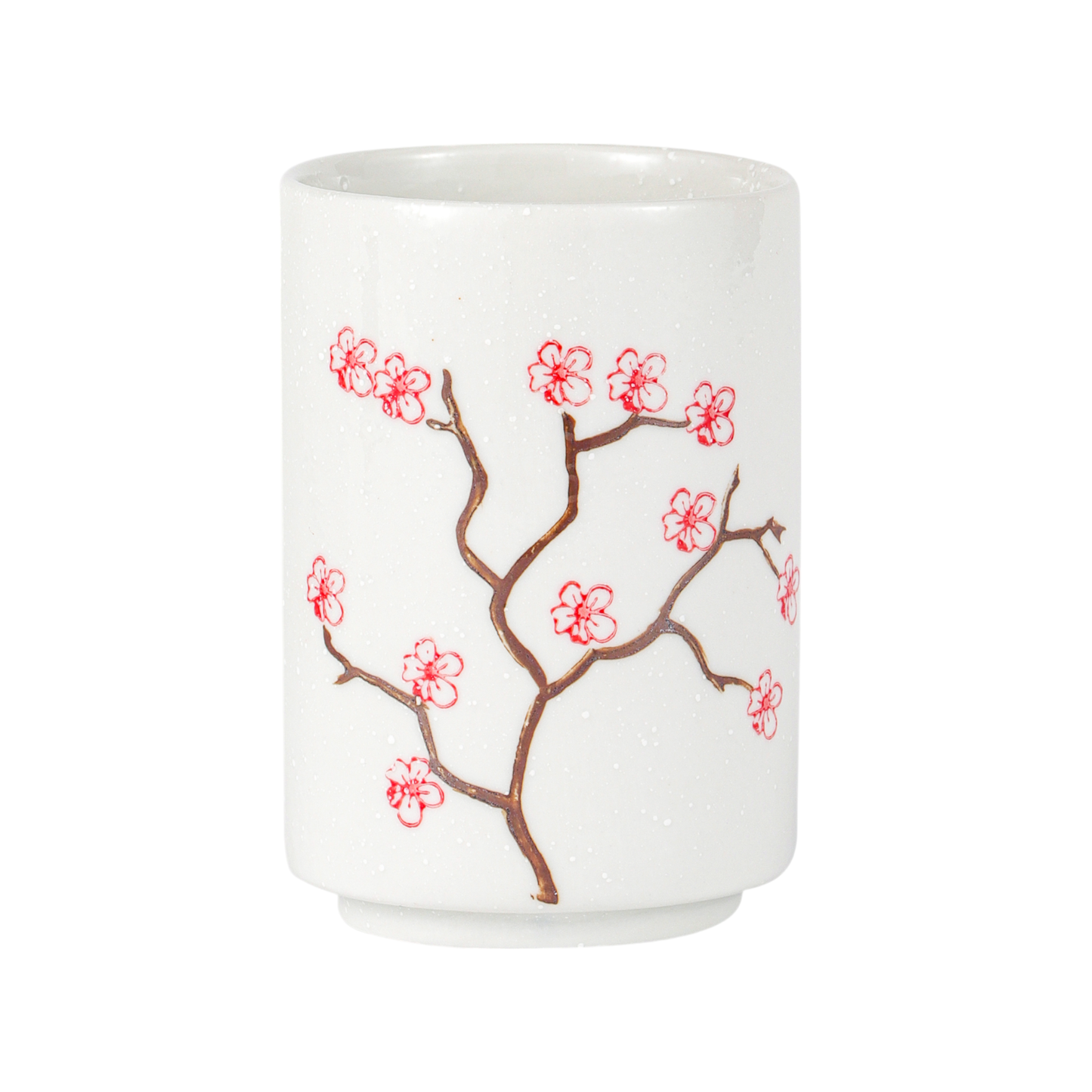 Urban Tokyo - Cherry Blossoms Sakura Yunomi Style Tea Cup Reactive Glaze 10 fl oz