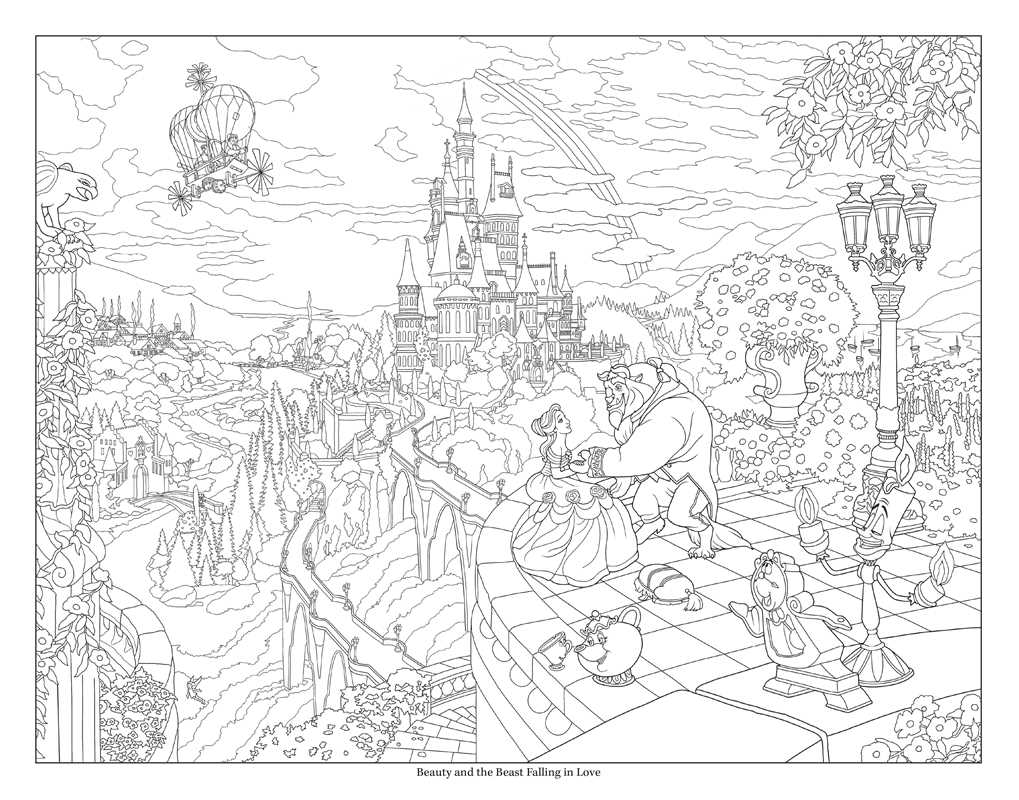 Simon & Schuster - Disney Dreams Collection Thomas Kinkade Studios Disney Princess Coloring Poster by Thomas Kinkade