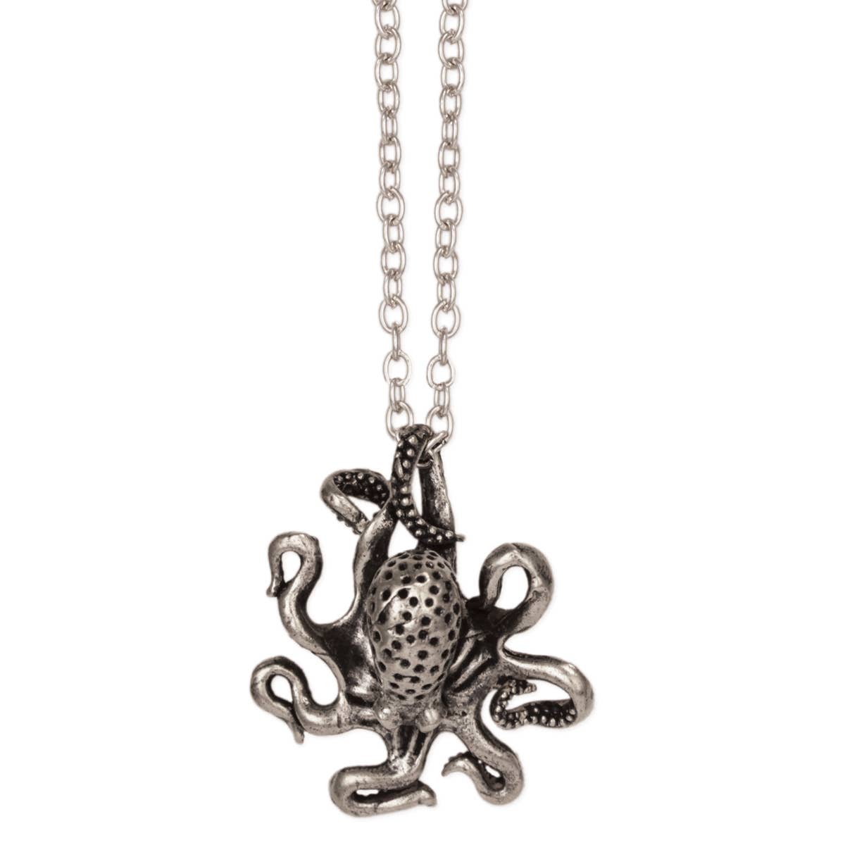 ZAD - Down Below Silver Octopus Necklace