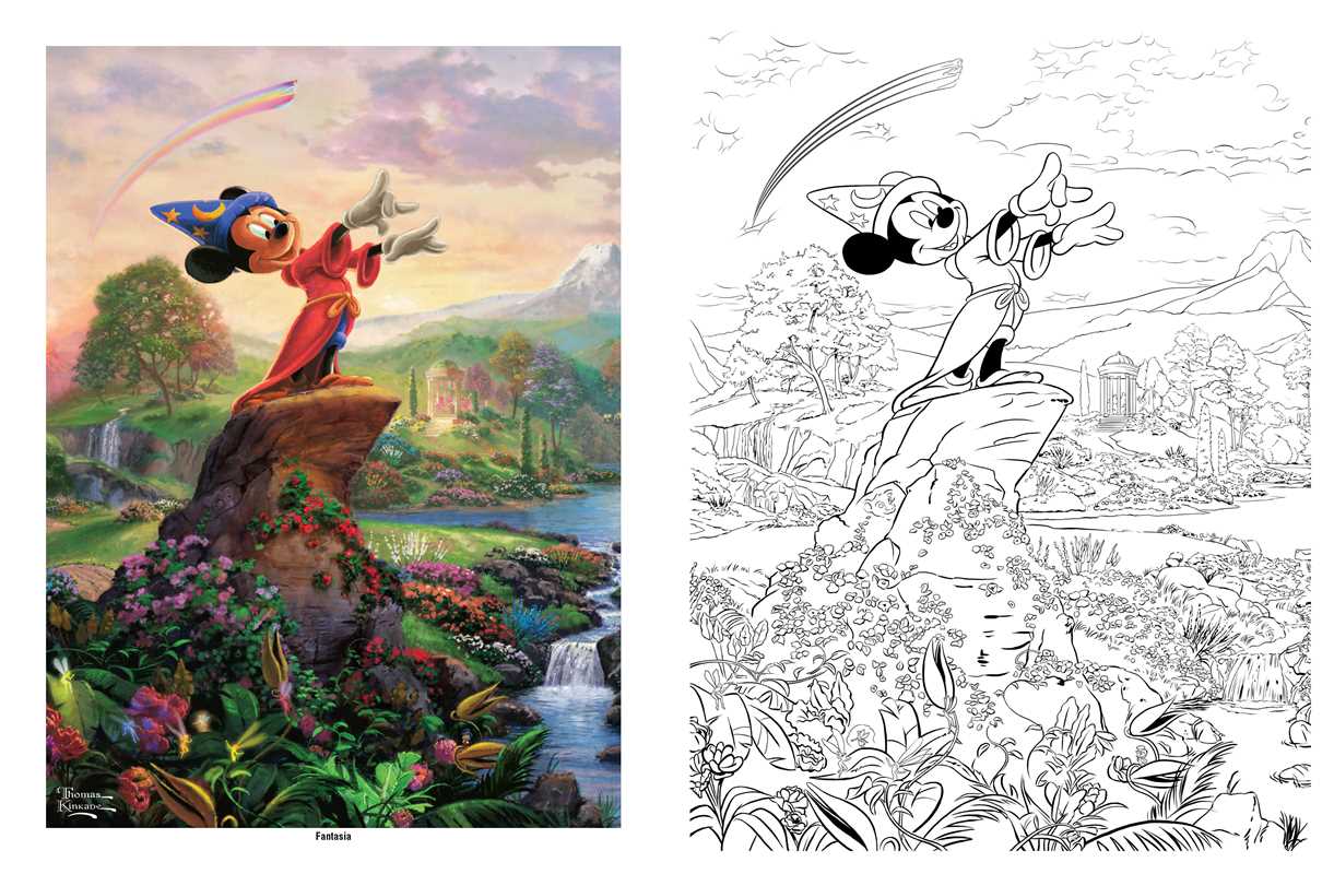 Simon & Schuster - Disney Dreams Collection Thomas Kinkade Studios Coloring Book by Thomas Kinkade