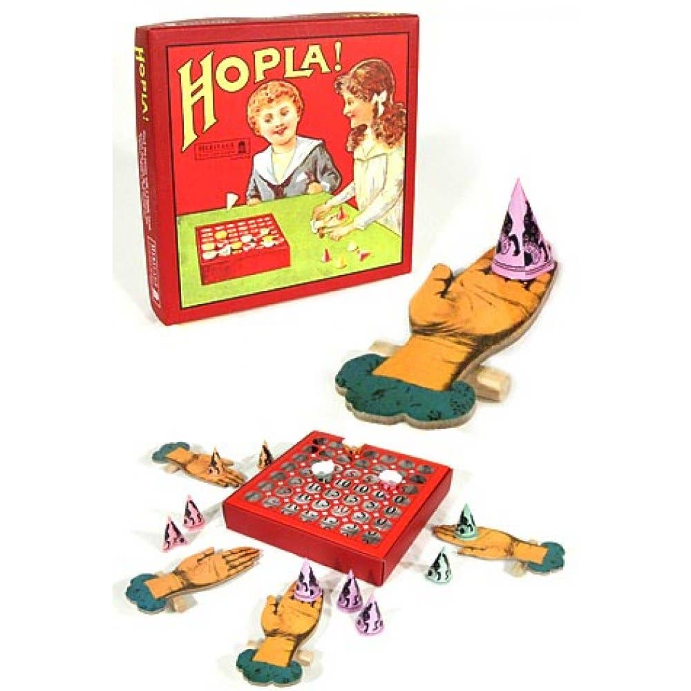 Hopla Wooden Board Game, 1890's Design