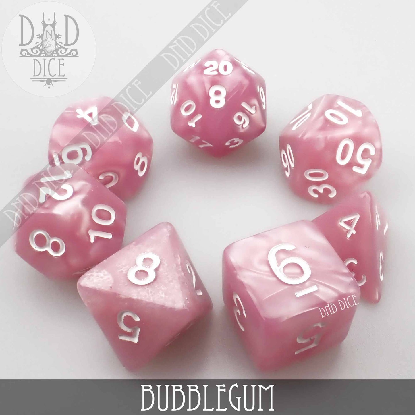 DNDDICE.COM - Bubblegum Dice Set