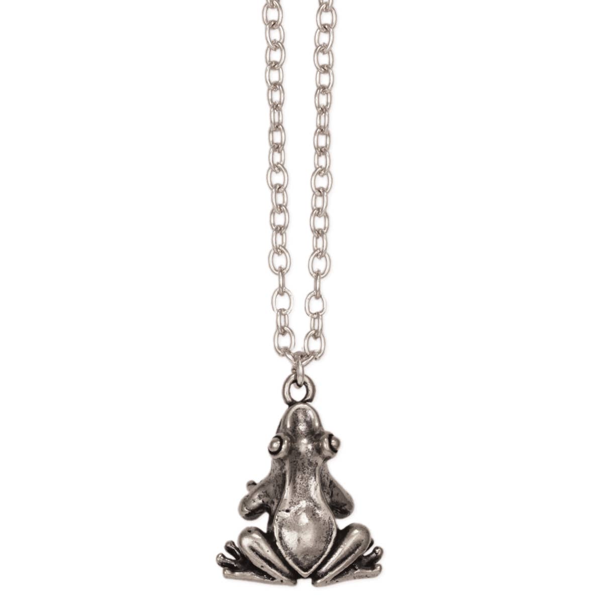 ZAD - Hop to it Silver Frog Necklace