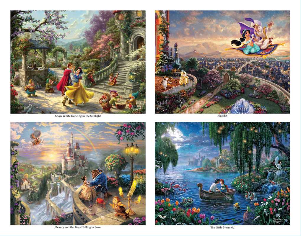 Simon & Schuster - Disney Dreams Collection Thomas Kinkade Studios Disney Princess Coloring Poster by Thomas Kinkade