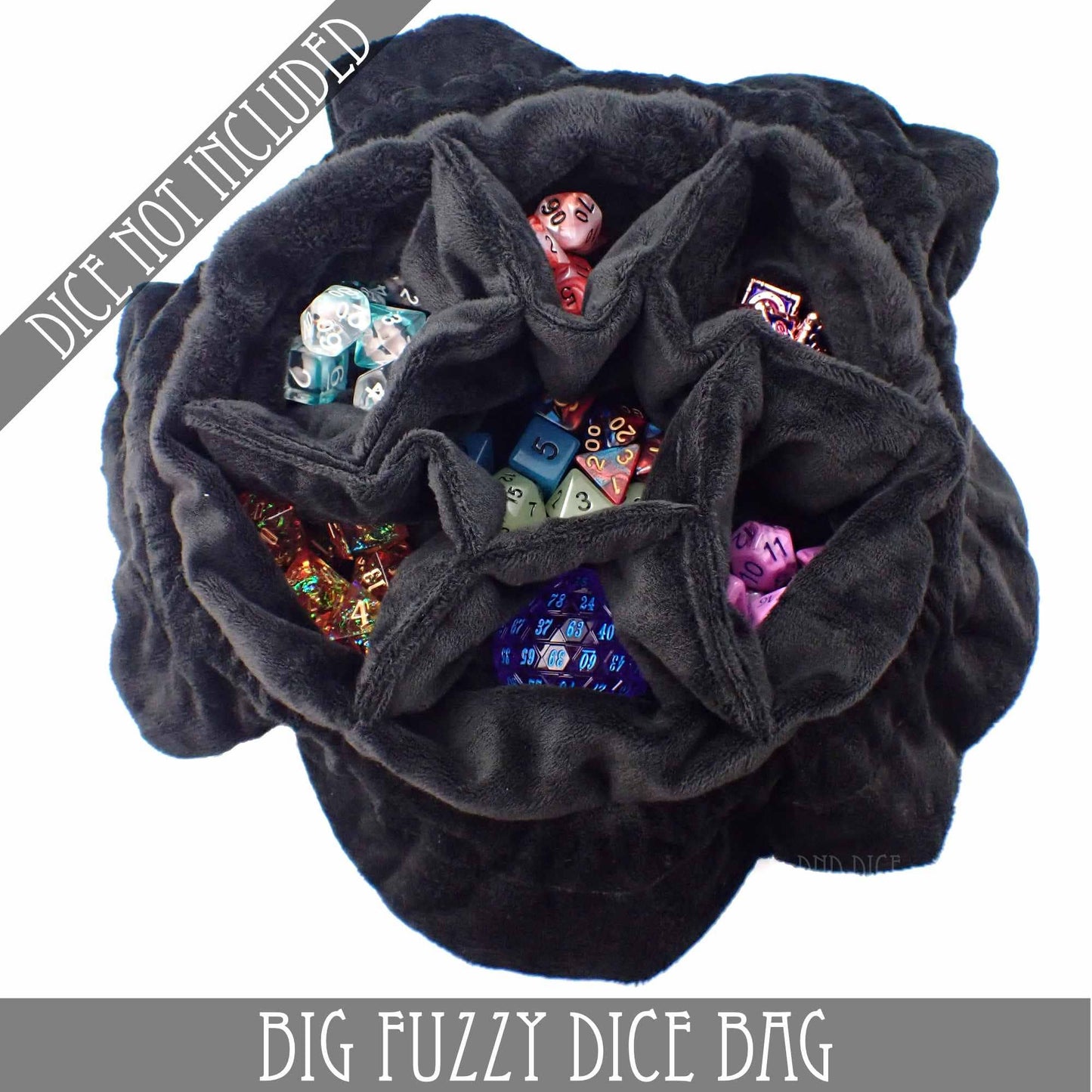 DNDDICE.COM - Big Fuzzy Dice Bag - 6 Colors