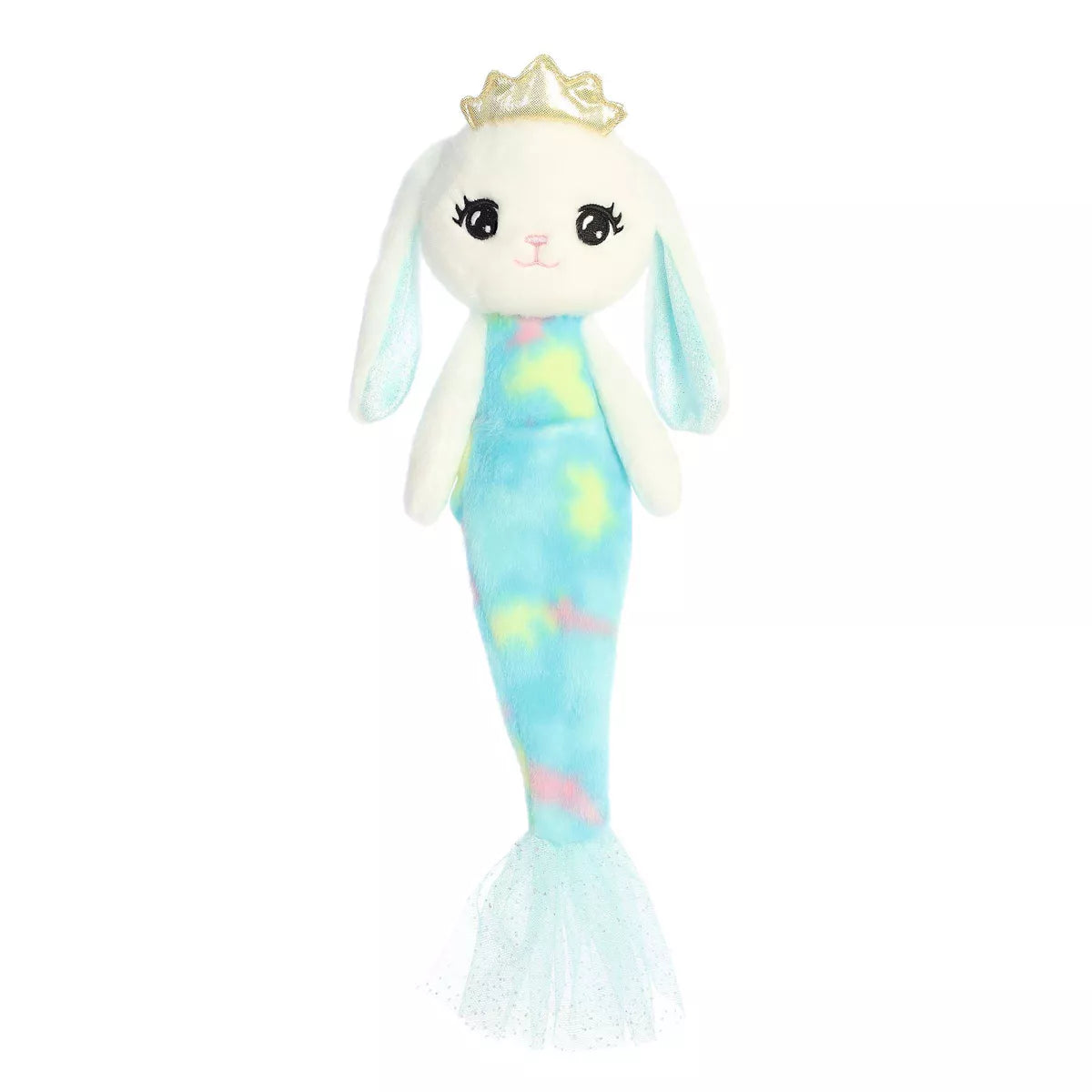 Aurora Large Merbunny Sea Sparkles Enchanting Stuffed Animal Blue 15"