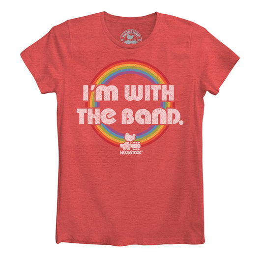 Woodstock Im With The Band Juniors Juniors T-Shirt