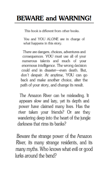Lost On The Amazon, Children's Book