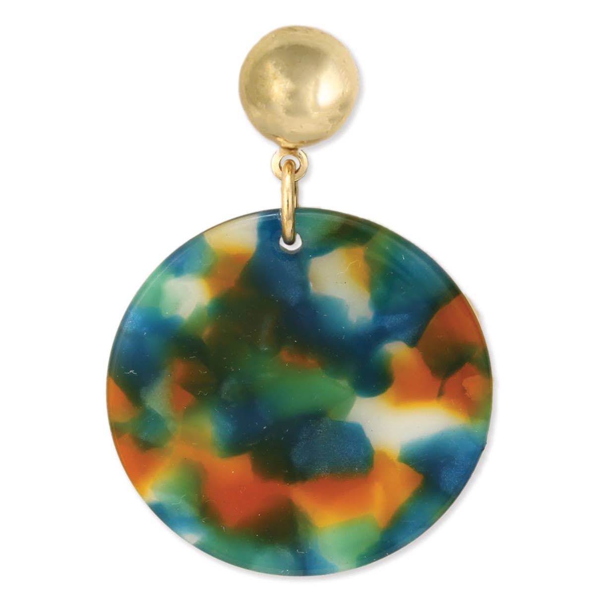 Autumn Kaleidoscope Acrylic Post Earrings - #shop_name ZADGifts
