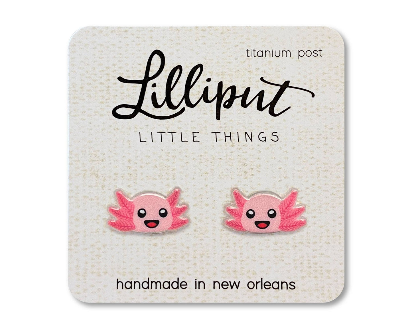 Axolotl Earrings - #shop_name Lilliput Little ThingsEarrings