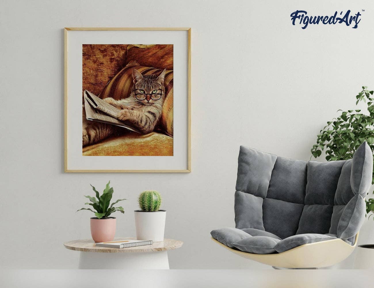 Figured'Art - Paint by numbers - Don't mess with This Cat