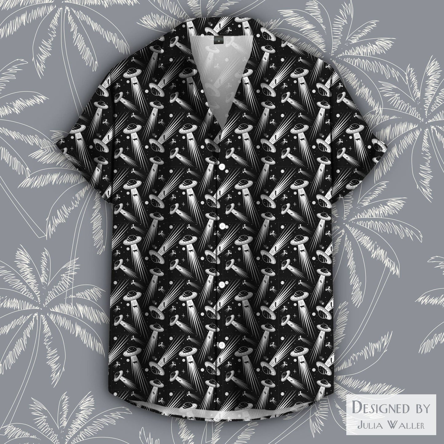 Beam Me Up Pattern Button - up Unisex Shirt, Sizes S - 5XL - #shop_name Sharp ShirterGifts