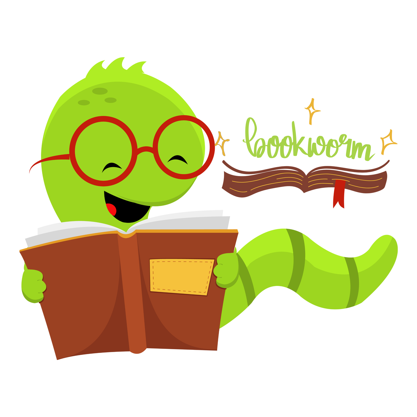 Bookworm 1.75" Round Bookish Button