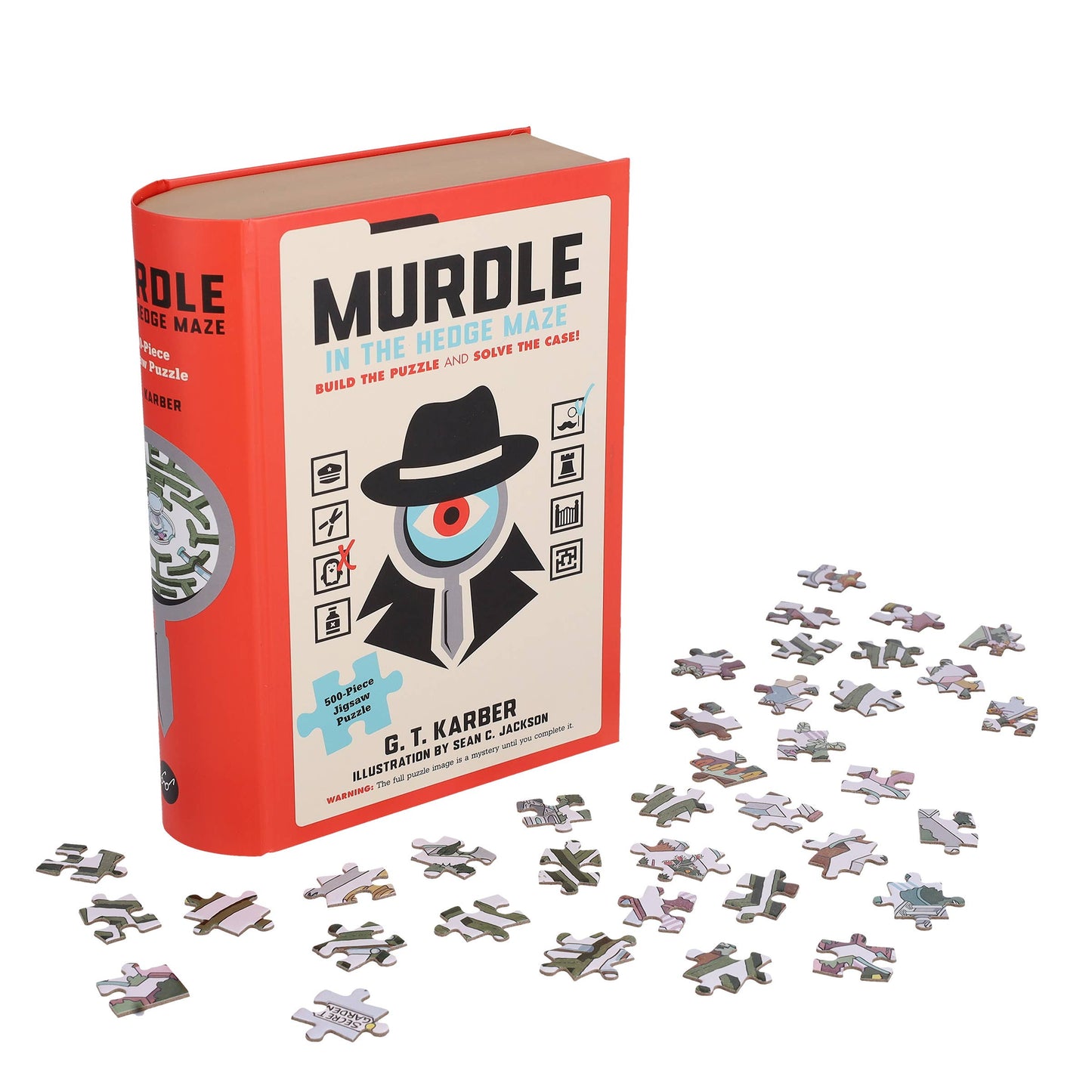 Chronicle Books - Murdle in the Hedge Maze 500-Piece Jigsaw Puzzle