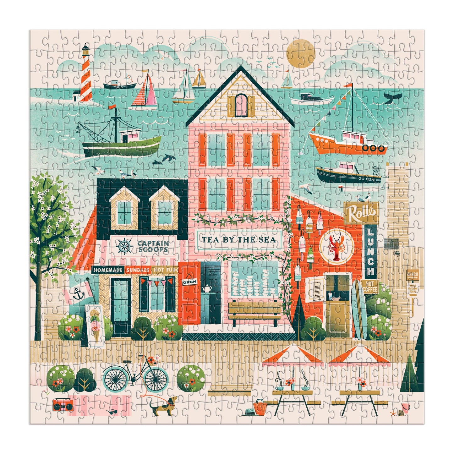 Chronicle Books - Beside the Sea 500 Piece Puzzle