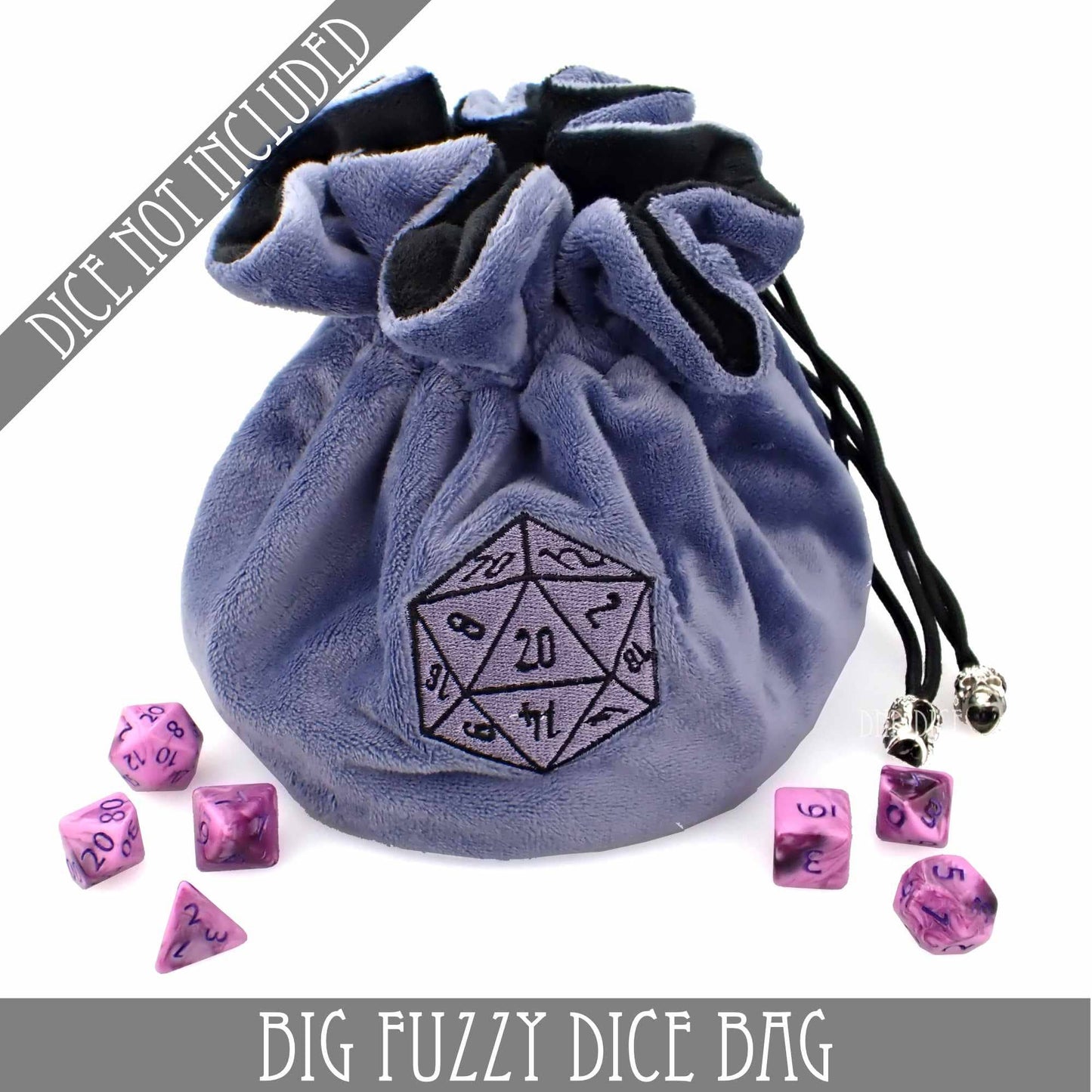 DNDDICE.COM - Big Fuzzy Dice Bag - 6 Colors