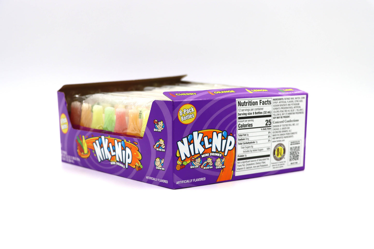 Grandpa Joe's Candy Shop - Nik-L-Nips Original Wax Bottle 8-pack