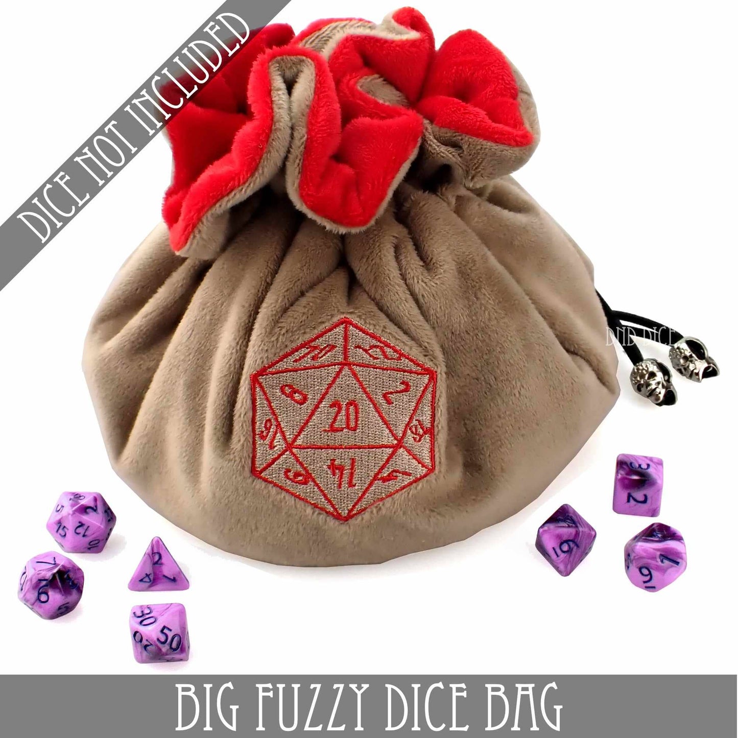 DNDDICE.COM - Big Fuzzy Dice Bag - 6 Colors