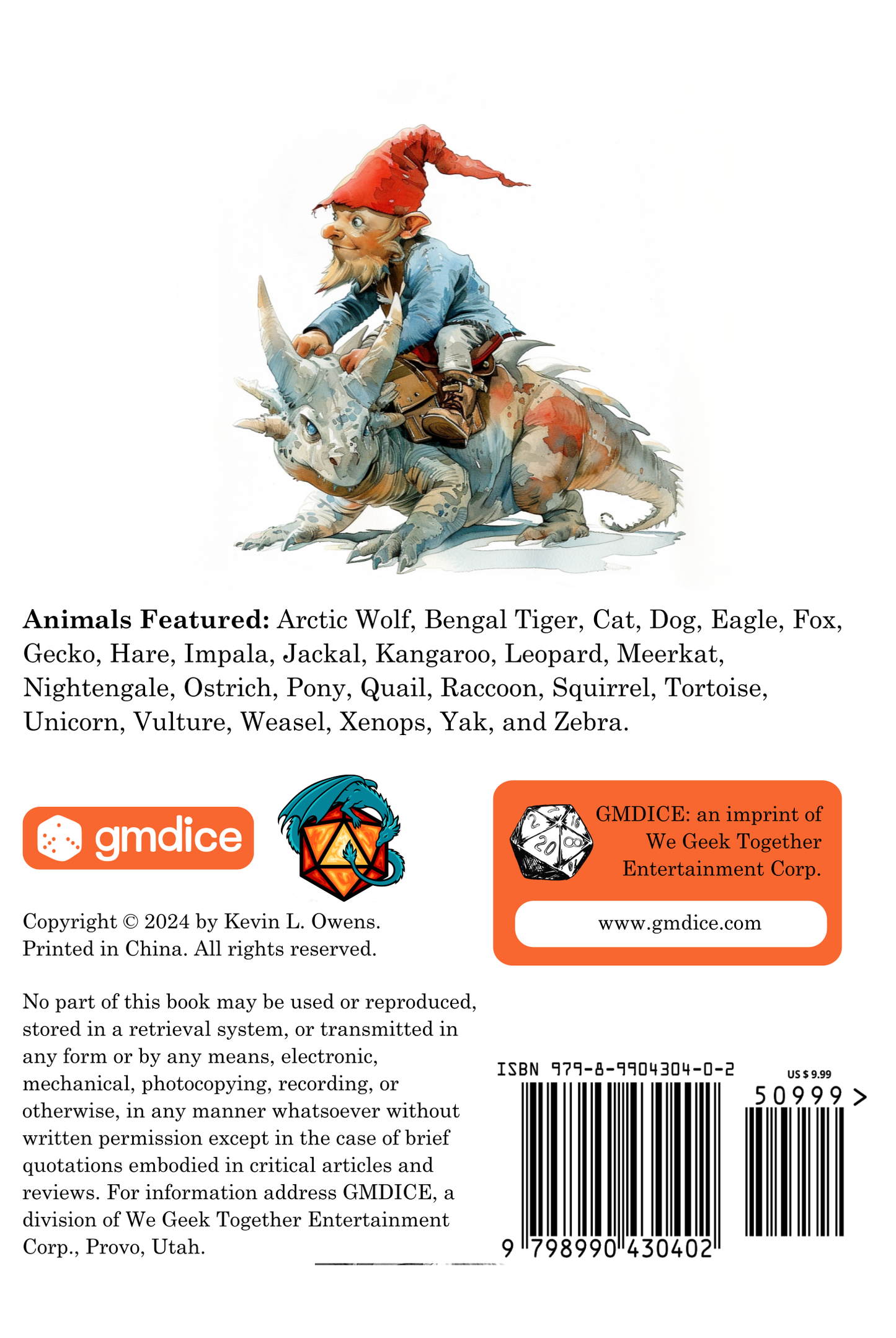 Game Master Dice - Dice, Dragons, and Dwarves: The ABCs of Adventure