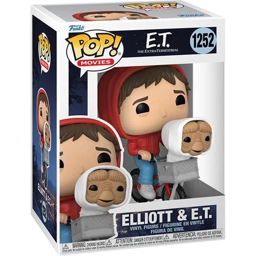 E.T. 40th Anniversary Elliot with E.T. in Bike Basket Funko Pop! Vinyl Figure #1252 - #shop_name EE DistributionFunko Pop