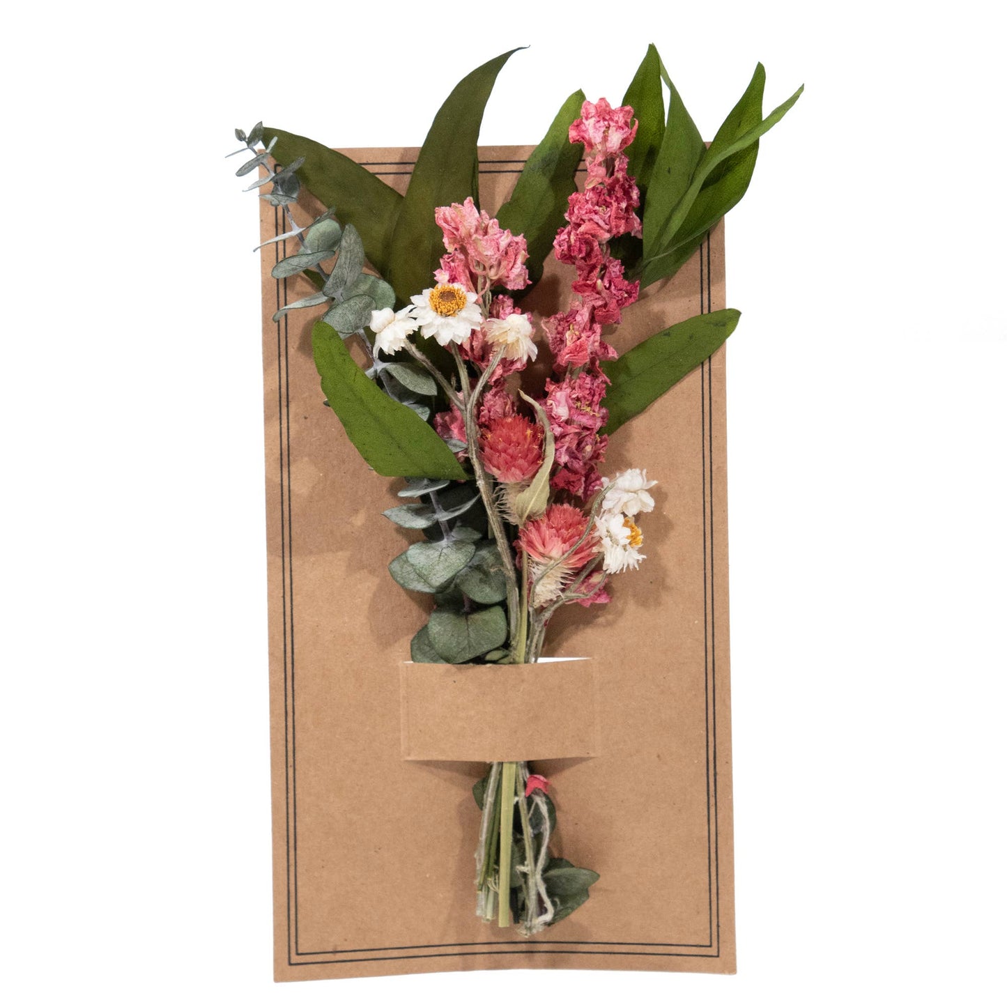 Eucalyptus & Pink Larkspur Mini Bouquet - #shop_name AndalucaGifts