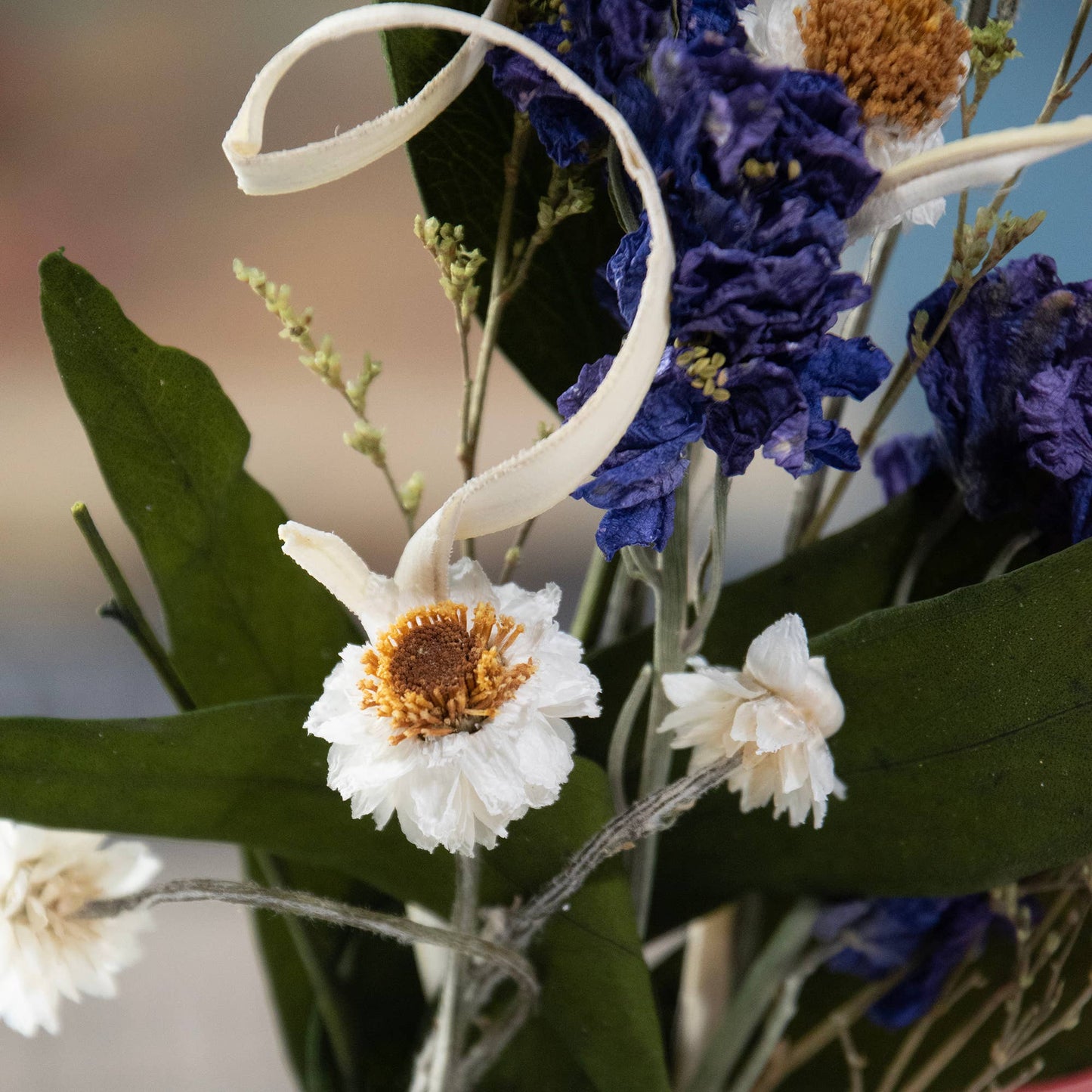 Eucalyptus & Purple Larkspur Mini Bouquet - #shop_name AndalucaGifts
