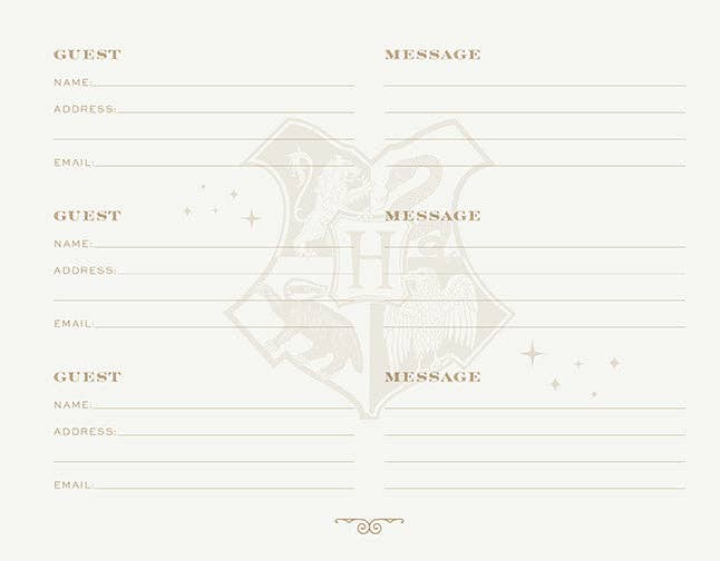 Harry Potter: Always Wedding Guest Book - #shop_name Insight EditionsGifts