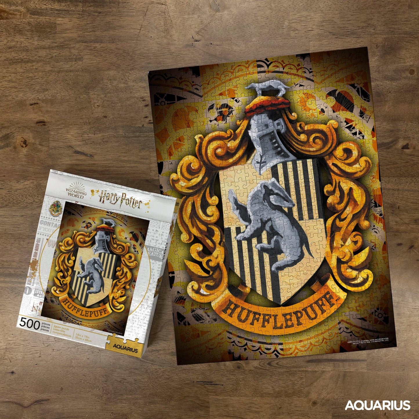 Harry Potter Hufflepuff 500 Piece Jigsaw Puzzle - #shop_name AQUARIUS, GAMAGO, ICUP, & ROCK SAWS by NMR Brandspuzzles
