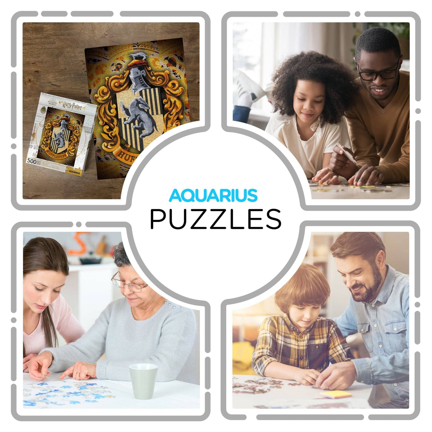 Harry Potter Hufflepuff 500 Piece Jigsaw Puzzle - #shop_name AQUARIUS, GAMAGO, ICUP, & ROCK SAWS by NMR Brandspuzzles