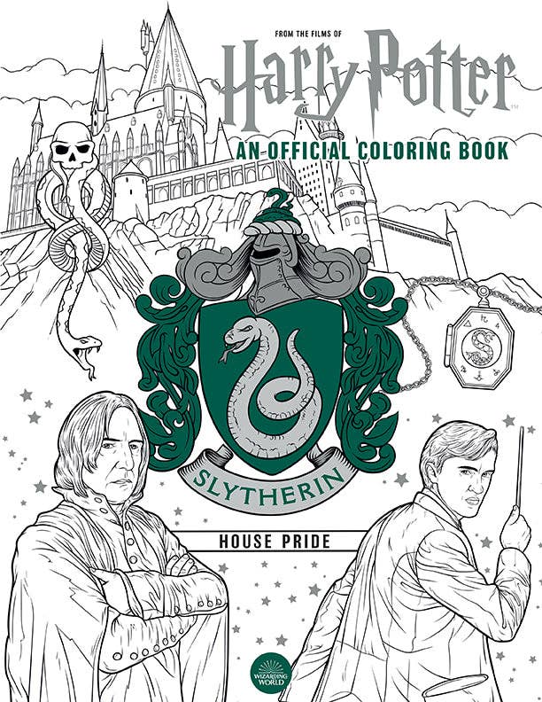 Harry Potter: Slytherin House Pride: The Official Coloring Book - #shop_name Insight EditionsGifts