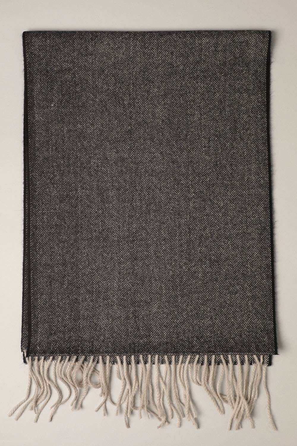 Herringbone Cashmere Feel Muffler Classic Scarf - #shop_name Fashion CityApparel