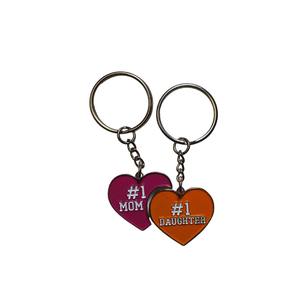 Hey Bestie Mom & Daughter Best Friend Keyrings - #shop_name KalanGifts