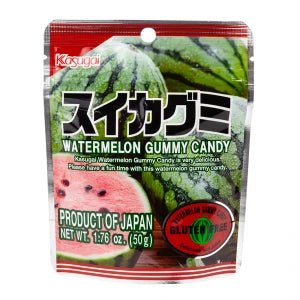 Kasugai Watermelon Gummy Candy 1.76oz pouch - #shop_name NassauCandy