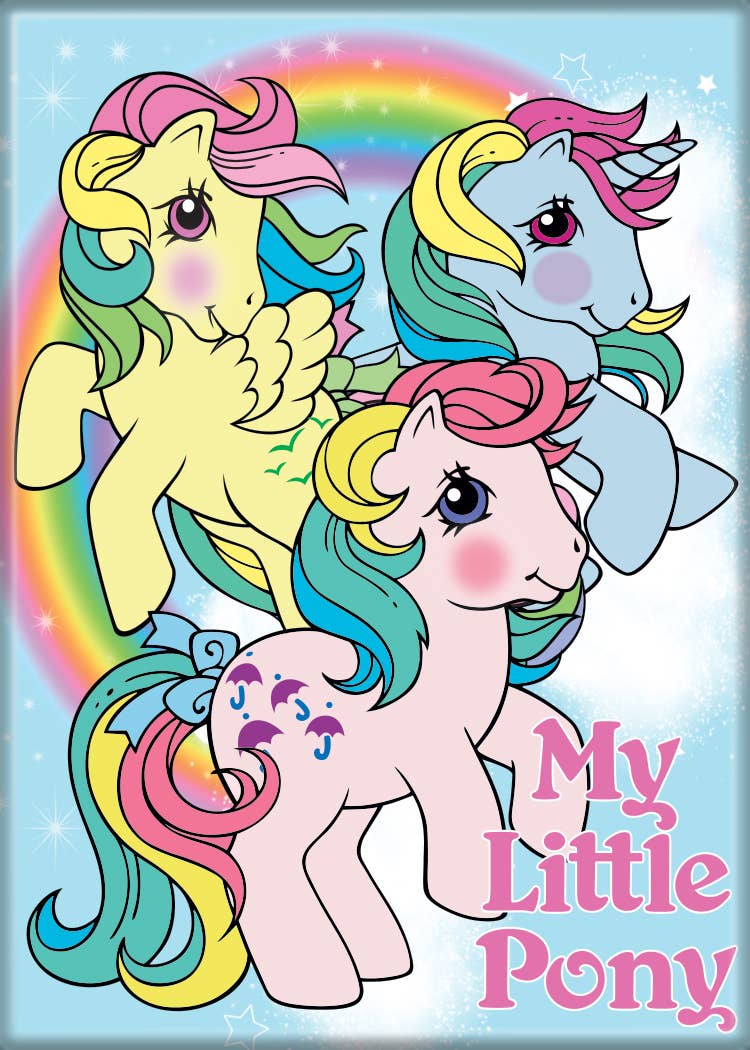 My Little Pony Retro Trio Magnet - #shop_name Ata BoyMagnets