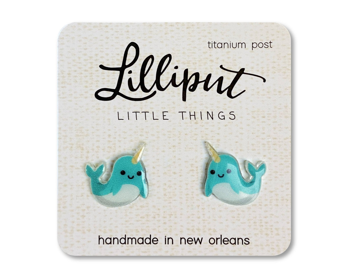 Narwhal Earrings - #shop_name Lilliput Little ThingsGifts