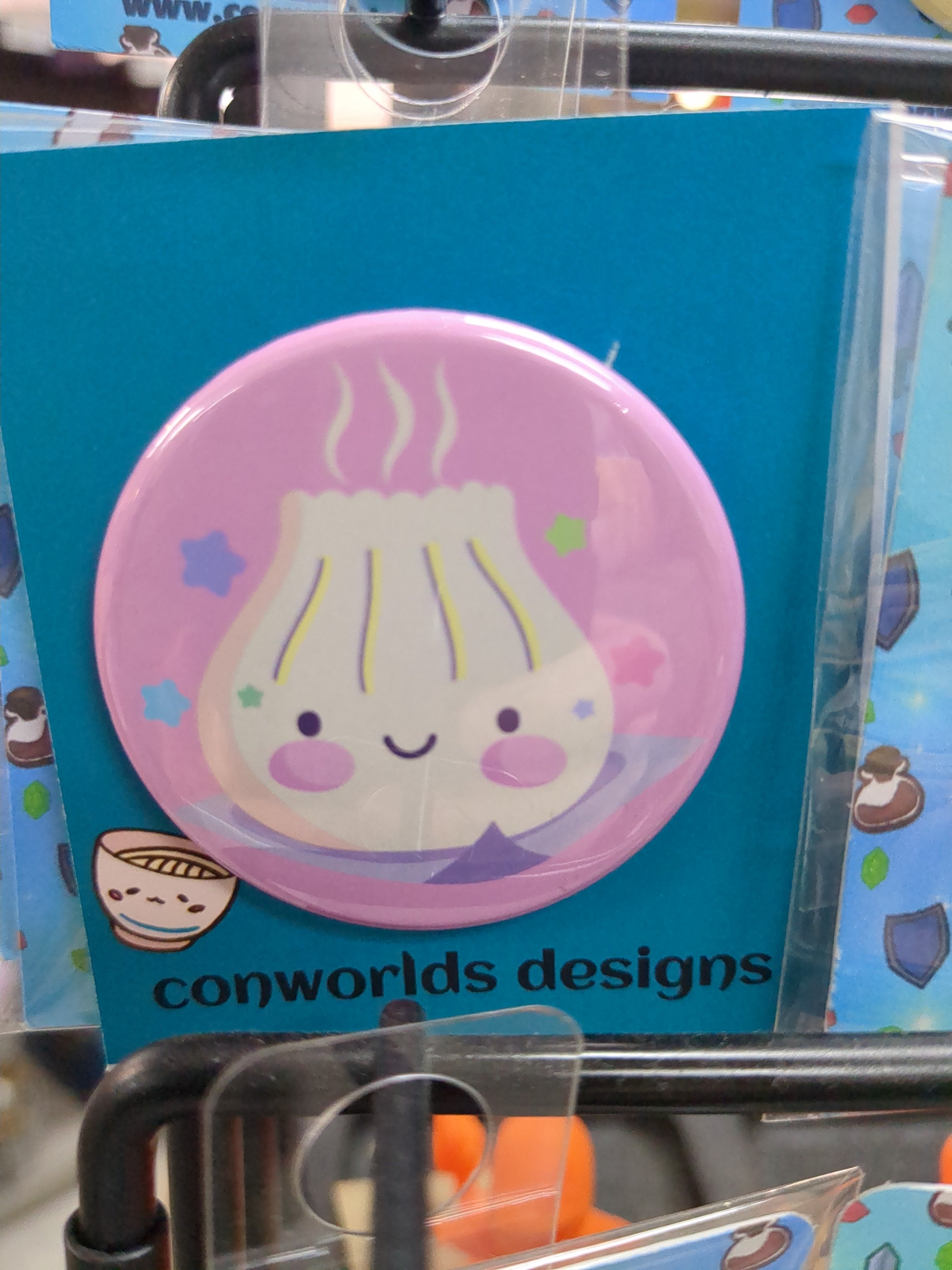Bao Bun Pink 1.75" Button