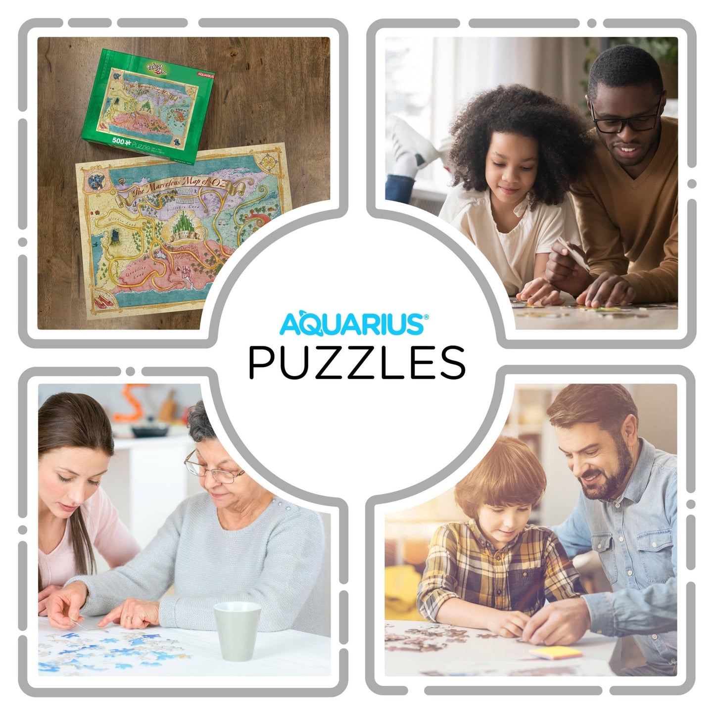 The Wizard Of Oz Map 500 Piece Jigsaw Puzzle - #shop_name AQUARIUS, GAMAGO, ICUP, & ROCK SAWS by NMR BrandsPuzzles