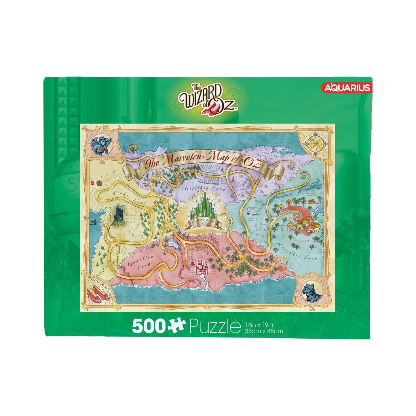 The Wizard Of Oz Map 500 Piece Jigsaw Puzzle - #shop_name AQUARIUS, GAMAGO, ICUP, & ROCK SAWS by NMR BrandsPuzzles
