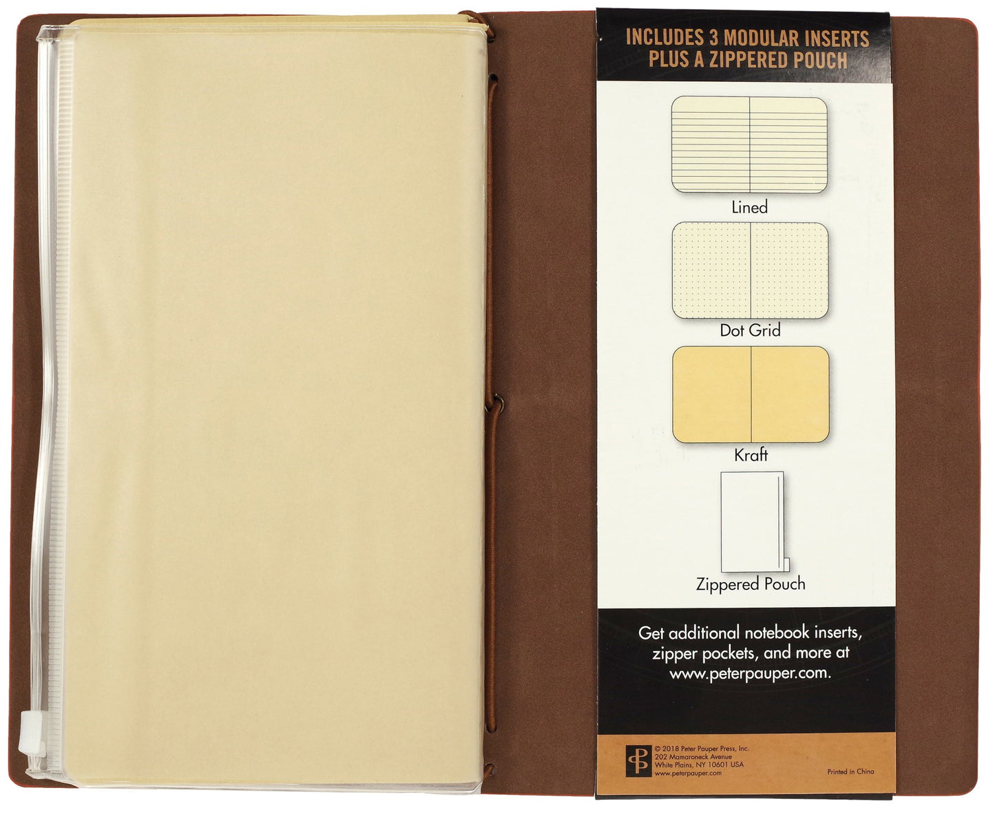 Voyager Nutmeg Journal - #shop_name Peter Pauper PressGifts