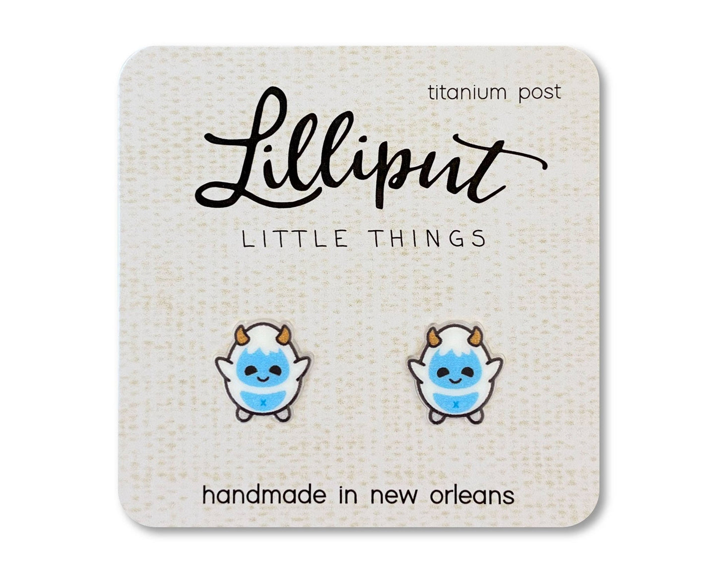 Yeti Earrings - #shop_name Lilliput Little ThingsGifts