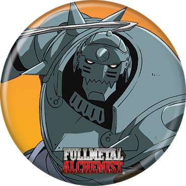 Fullmetal Alchemist Alphonse on Orange Button