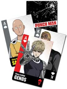 One Punch Man Characters Bust Group Playing Cards