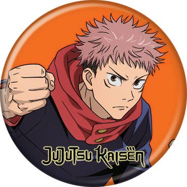 Jujutsu Kaisen Itadori Character Art Buttons