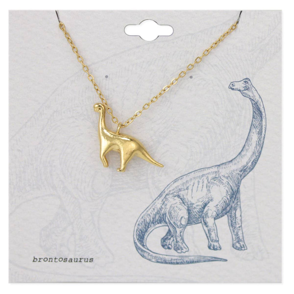 ZAD - Prehistoric Times Gold Brontosaurus Necklace