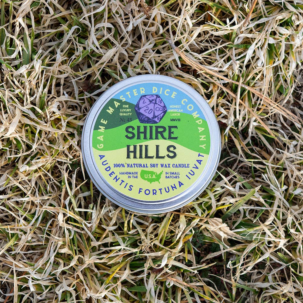 Game Master Dice - Shire Hills Candle