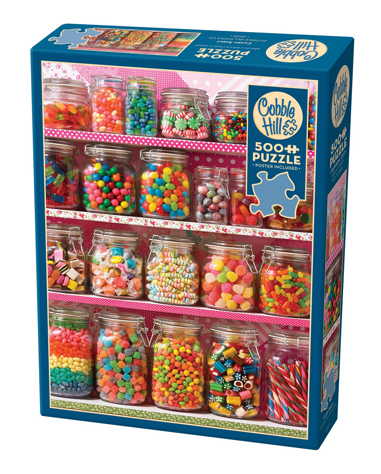 Outset Games and Cobble Hill Puzzles - Candy Shelf 500pc puzzle