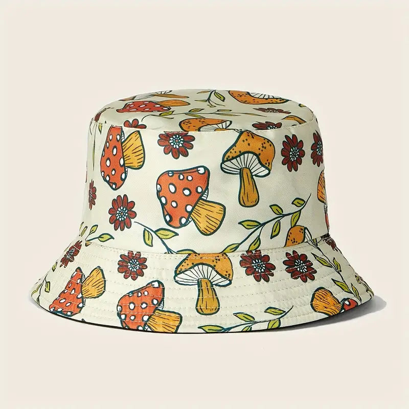Cottage Core  Mushroom Bucket Hats